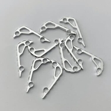 TEAMWILL 1PC Aluminium Alloy Back Spacer For Benchmade Bugout 535 BlackSilver Silver