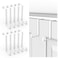 Over The Door Hooks 10 Pack ZShaped Door Hanger Hook Fits The 1 38 and 1 34 Door Widths Reversible Sturdy Metal Over Door Hooks for Hanging Clothes Coats Towels and Shoe Organizers White