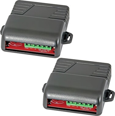 SecoLarm SA025Q Pack of 2 MultiPurpose Programmable Timers 1224VDC Autosensing Operation Builtin Reset Function Functions Programmed via DIP Switches FormC Relay