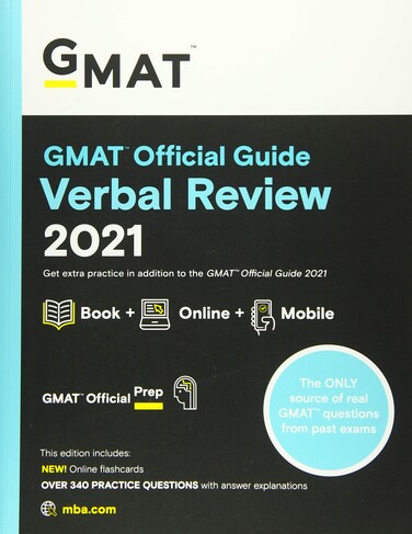 GMAT Official Guide Verbal Review 2021 Book  Online Question Bank