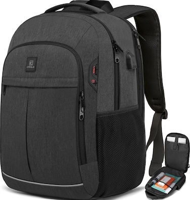 CAFELE AntiTheft Laptop Backpack USB Travel Computer Backpack College Bookbag School Backpack
