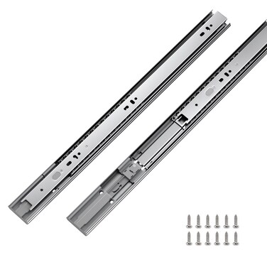 LONTAN 1 Pair Full Extension Drawer Slides 18 inch Heavy Duty Drawer Slides  4502S318 Soft Close Ball Bearing Side Mount Drawer Slides 100lb Capacity Drawer Runners