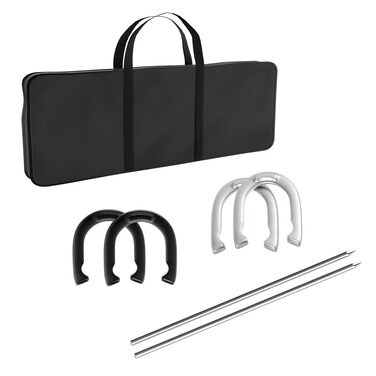 Trademark Global Games Professional Horseshoe Set  Heavy Duty with Carrying Case
