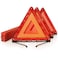 Funlove Foldable Warning Triangles Road Safety Triangle Kit 3 Pack of Reflective Triangle Sign with Storage Case DOT Approved