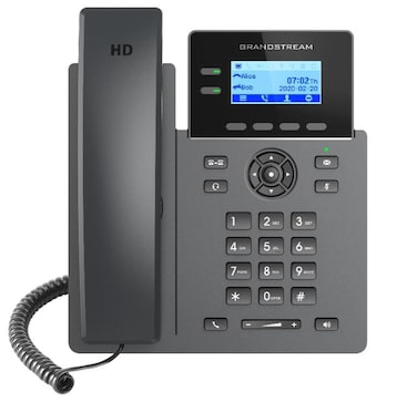 Grandstream Ne2rks GRP2602P IP Phone Black 2 lines LCD WiFi