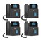 Fanvil IP Phone X4U Gigabit SIP Enterprise Desktop Phone with DualColor LCD Display 4Pack