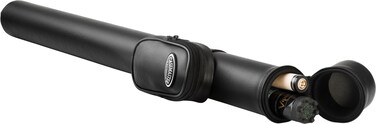 Casemaster QVault Supreme BilliardPool Cue Hard Case Holds 1 Complete 2Piece Cue 1 Butt1 Shaft Black