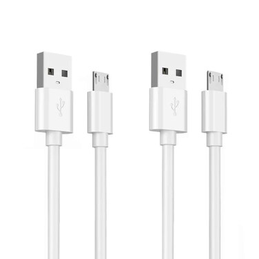 Qjin 65ft Micro USB Charging Cable for Kindle Oasis 10th Gen Kindle 10th Gen Kindle Paperwhite 7th Gen and Other MicroUSB Port Kindle EReaders 2 Pcs