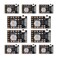 Diitao 2A 5V Charge Discharge Integrated Module 37V42V Protection PCB Board Module for 18650 Lithium Battery Charging Boost Mobile Power Board Module 10PCS