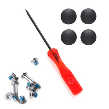 Padarsey 4 Pack Rubber Case Feet10pcs Repair Screws 1pcs 5 Point Pentalobe Screwdriver Set Compatible for MacBook Air A1370 A1369 A1465 A1466 11 13MacBook Air