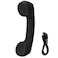 JIANWEI Retro Telephone Handset Bluetooth Cordless Mobile Phone Radiation Proof Telephone Handset USB Handsets for Cell PhonesBlack