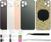 Daymarket 11 Pro Max Back Glass Replacement for iPhone 11pro Max Back Cover Glass 65 Inch with PreInstalled Tape and Repair Tools Silver
