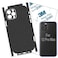 BETXELL iPhone 12 ProMax Skin Wrap Carbon Fiber 3M Film Skin Wrap Protective Around Borders and Back Thin 3D Elegant Skin Carbon Fiber