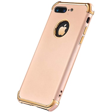 Tverghvad iPhone 8 Plus Case Ultra Slim Flexible iPhone 8 Plus Matte Case Styles 3 in 1 Electroplated Shockproof Luxury Cover Case for iPhone 8 Plus Gold