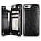 UEEBAI iPhone 7iPhone 8 Black  Case for iPhone 7 iPhone 8 PU Leather Case with Two Magnetic Clasp Card Slots Stand Function Durable Shockproof Soft TPU Case Back Wallet Flip Cover for iPh