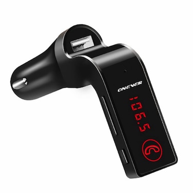 Bluetooth FM Transmitter for carTIANSHILI handsfree bluetooth receiver Car Kit with MicTF CardUSB DriveAUX Play for iPhoneiPad and Other Android PhonesBlack