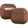 MAOGOAM AirPods Pro 2nd Generation Leather Case Cover with Button Genuine Vintage Oil Wax Crazy Horse Cowhide Leather Case for Airpods Pro 2 Indiana Jones Style The Front LED VisibleDark Brown