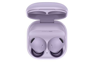 SAMSUNG Galaxy Buds 2 Pro True Wireless Bluetooth Earbuds wNoise Cancelling HiFi Sound 360 Audio Comfort Ear Fit HD Voice Conversation Mode IPX7 Water Resistant Bora Purple
