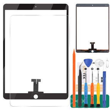 SRJTEK for iPad Pro 105 2017 A1701 A1709 Touch Screen Replacement Kit Not LCD for iPad Air 3 Digitizer 105 2019 A2153 A2123 A2152 Touch Panel Sensor Glass Repair Parts Black