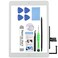 TSIOFO for iPad 6 6th Gen 2018 A1893 A1954 Screen Replacement Glass Touch Digitizer Repair Kit with Home Button  Tools  Only for iPad 6 6th Generation White