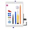 JPUNG Touch Screen Replacement for iPad 6 6th Gen Digitizer 2018 97 Only for iPad 6th Generation A1893 A1954 with Home ButtonNo Touch IC Full Repair Kit
