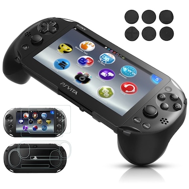 JOLANCO Hand Grip Handle Joypad Protective Case with L2 R2 Trigger Button Grip Shell Controller Protective Case for Sony Playstation PS Vita 2000 PSV 2000