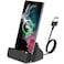 AKwor D USB C Charger Dock Station Charging Desktop for Samsung Galaxy S8 Note8 LG G5 G6 V20 HTC 10 Microsoft Lumia 950 XL Google Pixel OnePlus 5 BLU Vivo 5