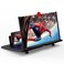 Fanlory 12 Screen Magnifier 3D HD Mobile Phone Magnifier Projector Screen for Movies Videos and GamingFoldable Phone Stand with Screen AmplifierSupports All SmartphonesBlack
