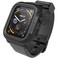 Catalyst Waterproof Apple Watch Case Series 4 44mm with Premium Soft Silicone Apple Watch Band Shock Proof Impact Resistant Rugged iWatch Protective case BlackGray