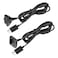 Reiso 2 Pack USB Charging Cable Wireless Charger for Xbox 360 Wireless Controller Black