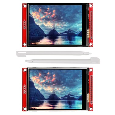 XIITIA 2pcs 32 SPI TFT LCD Display Touch Panel ILI9341 240x320 TFT LCD Touch Screen Shield 5V33V STM32 Display Module SPI Serial with Touch Pen
