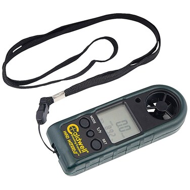 Caldwell Wind Wizard II Wind Meter with Multiple Wind Readings LCD Backlight and Lanyard for Long Range Shooting and Hunting