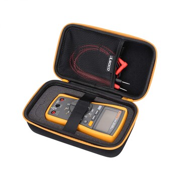 RLSOCO Carrying Case for Fluke 117115116114113177178179233 Digital Multimeter and Fits for Fluke 101106107 F15BF17BF18B and Morewith DIY Foam Yellow Zip