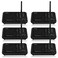 Wuloo Intercoms Wireless for Home 5280 Feet Range 10 Channel 3 Code Wireless Intercom System for Home House Business Office Room to Room Intercom Home Communication System 6 Packs Black