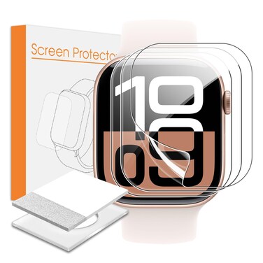 Suttkue for Apple Watch Series 10 46mm Screen Protector with locatorSoft TPU filmHD clear filmnot glass 3 pack
