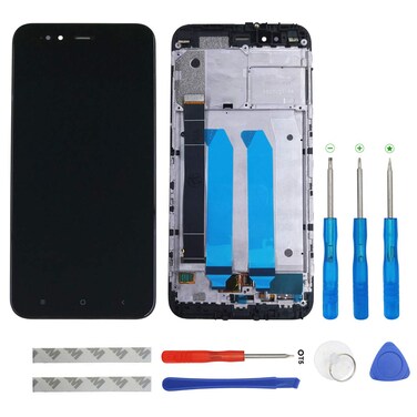 swark LCD Compatible with Xiaomi Mi5X  Mi 5X  MiA1  Mi A1 55 LCD Display Digitizer Touch Screen Assembly with Frame Black  Tools