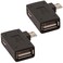 AuviPal 2in1 Powered Micro USB to USB OTG Adapter 90 Degree Right Angled for FireStick SNES Classic Mini Sega Genesis and More  2 Pack