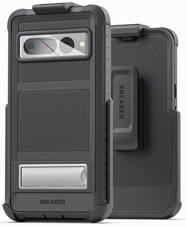 Encased Falcon Designed for Google Pixel 7 Pro Case with Kickstand and Belt Clip Protective Full Body Case with Phone Holster