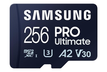 SAMSUNG PRO Ultimate microSD Memory Card  Adapter 256GB microSDXC Up to 200 MBs 4K UHD UHSI Class 10 U3V30 A2 for GoPRO Action Cam DJI Drone Gaming Phones Tablets MBMY256SAAM