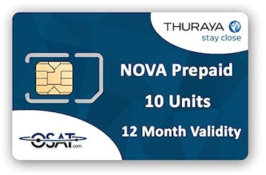 OSAT Thuraya Satellite Phone NOVA SIM with 10 Units 11 Minutes