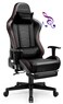 GTRACING Gaming Chair with Footrest and Bluetooth Speakers Music Video Game Chair Heavy Duty Ergonomic Computer Office Desk Chair