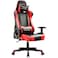 GTRACING Gaming Chair Racing Office Computer Ergonomic Video Game Chair Backrest and Seat Height Adjustable Swivel Recliner with Headrest and Lumbar Pillow Esports Chair Red