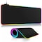 ploszoze RGB Gaming Mouse Pad LED Mouse Mat NonSlip Rubber Base Desk Mat Computer PC Keyboard Pad