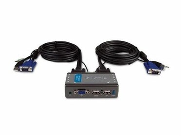 DLink KVM221 2Port USB KVM Switch with Audio Support
