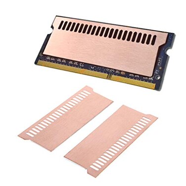 Easycargo Laptop Memory Heatsink Kit Copper Heat Sink  PreApplied Thermal Conductive Adhesive Tape Cooler Heatsink Pad for Cooling Laptop Notebook Memory RAM DDR5 DDR4 DDR3 SODIMM