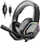 EKSA USB Gaming Headset for PC  Computer Headphones with 71 Surround Sound Stereo Noise Canceling MicMicrophone RGB Light  Gaming Headphones for PS4PS5 Console Laptop Wired