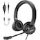 EKSA 35mm Headset with Microphone Wired Computer Headset with inline Control Volume  Mute Lightweight Noise Cancelling Headphones PC Headset Perfect for HomeOfficeCall CenterClassroomSkype