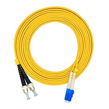 Jeirdus 3Meters 10ft LC to ST Duplex 9125 SingleMode Fiber Optic Cable Jumper Optical Patch Cord LCST