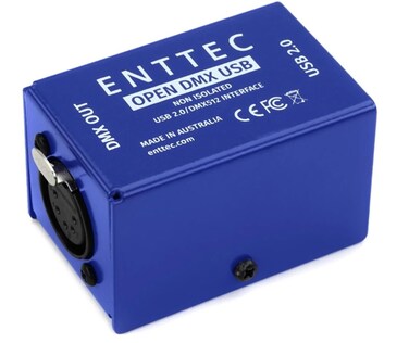 Enttec  Open DMX USB Dongle USB to DMX interface 512 ch 1 universe
