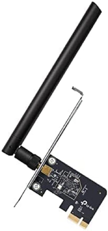 TPLink PCIe WiFi Card AC600 for Desktop PC Dual Band Wireless Internal Network CardArcher T2E HighGain Antenna MUMIMO WPA3 Low Profile Supports Windows 1011